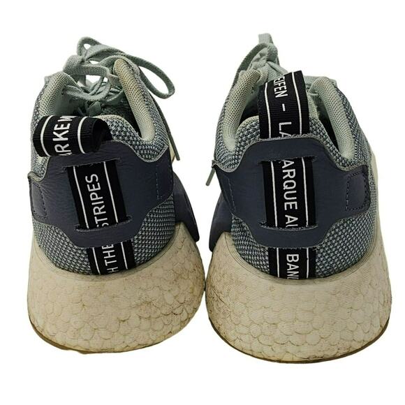 ADIDAS Boost Sneakers Women's 8 Blue NMD_R2 Raw Steel Tennis Shoes Running - Picture 4 of 11